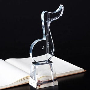 Honor of crystal Creative Music Award cerimonia musicale trofeo di cristallo <span class=keywords><strong>per</strong></span> musicisti Souvenir musicale monumento - Product Image 2