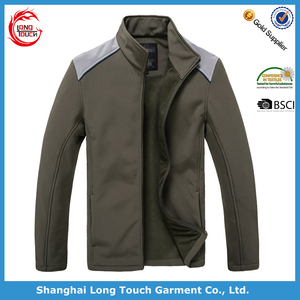 Logo personnalisé polyester spandex chasse en plein air coupe-vent veste zippée hommes hiver thermique polaire Softshell vestes - Product Image 2
