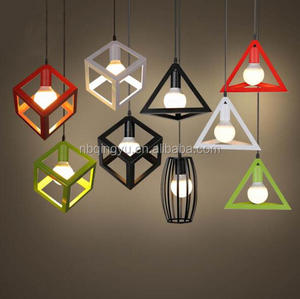 Vintage Công Nghiệp <span class=keywords><strong>DIY</strong></span> Đèn Trần Kim Loại Mặt Dây Chuyền Chiếu Sáng Bóng Đèn Trang Trí Nội Thất - Product Image 1