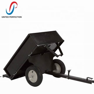 2019 Venta caliente, basura carro <span class=keywords><strong>remolque</strong></span> detrás de la cama plana ATV montar en la cortadora de césped Quad jardín punta <span class=keywords><strong>remolque</strong></span> con capacidad de carga 500 KG - Product Image 2