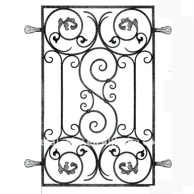 Metal Wrought Iron Security Fences Nature Pressure Treated Wood Type Product Marketing Copy Easily Assembled,eco Friendly