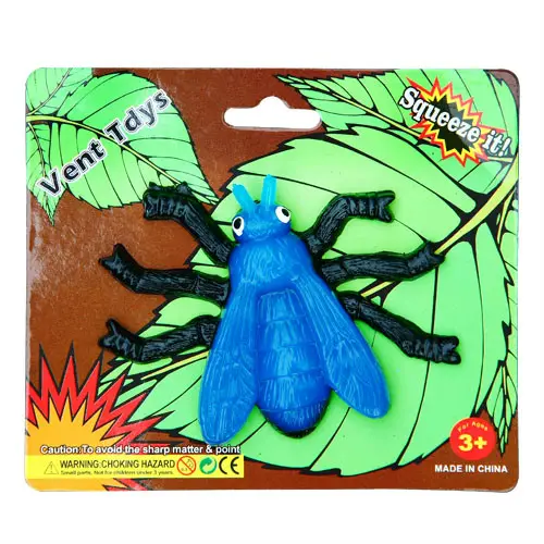 Kawaii The Fly Insects giocattoli Squishy morbido appiccicoso elastico allevia i giocattoli antistress per il giocattolo della capsula