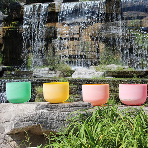 HM venta al por mayor Chakra curación cuarzo cristal canto cuenco canción cuenco/colorido Musicoterapia meditación Yoga cuenco - Product Image 2