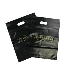 <span class=keywords><strong>Sac</strong></span> de shopping pliable en polyéthylène LDPE avec poignée découpée renforcée, conception de logo personnalisée - Product Image 2