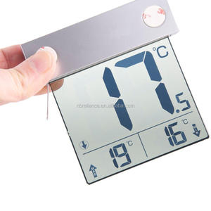 Outdoor Solar Powered Outside Temperature Measuring LCD Digital Garden Window Thermometer