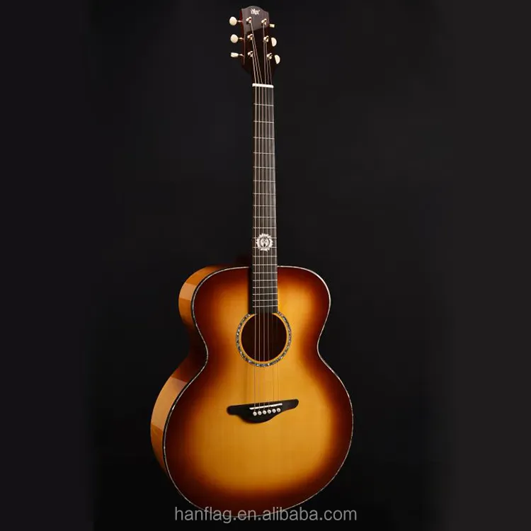コンサートボーンナットALL無垢材アコースティックギター43 "ジャンボの最高品質