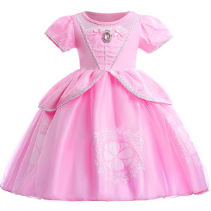 Vestito da Principessa per Bambine, Abito da Cerimonia per Feste di Compleanno, Vendita Calda - Product Image 2