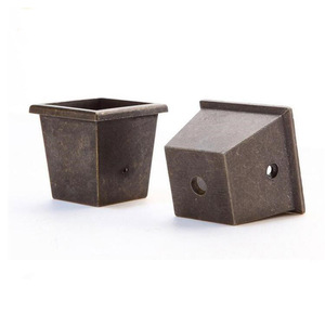 Embouts de pieds de chaise carrés en laiton <span class=keywords><strong>Sabot</strong></span> - Product Image 2