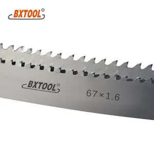 BXTOOL-M42/X 67*1.60mm inch 2 5/8*0.063 bimetal band saw blade for cutting metal of large difficult to cut metals