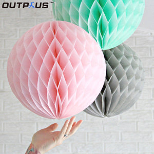 Party lantern with <span class=keywords><strong>crepe</strong></span> tissue paper flower balls to hang weddings order - Product Image 2