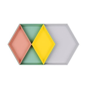 Losange <span class=keywords><strong>Assiette</strong></span> à <span class=keywords><strong>Dessert</strong></span> Assiettes À Pain En Métal Steak Plat <span class=keywords><strong>Assiette</strong></span> Petit-Déjeuner Plateau de <span class=keywords><strong>Service</strong></span> - Product Image 6