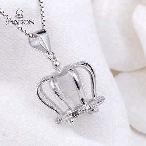 Ins — perles breloques en argent <span class=keywords><strong>Sterling</strong></span> 925, bijoux, couronne, <span class=keywords><strong>cage</strong></span> à perles pour filles, tendance, vente en gros - Product Image 3