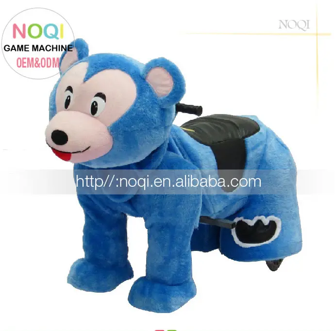 Juguete de peluche eléctrico para caminar Animal Ride para 2 jinetes, moneda Kiddie Animal personalizar Ce 100W coche eléctrico de dinosaurio