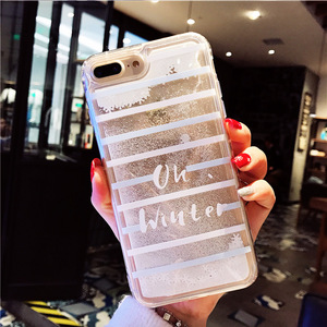Promoción al por mayor Glitter líquido nevando caja del teléfono celular para el iPhone x 8 7 6 Más - Product Image 4