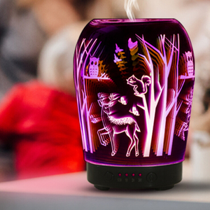Difusor de aroma de vidrio 3D, humidificadores difusores baratos al por mayor directos de fábrica de China, difusor de aroma que cambia de color - Product Image 5
