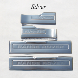 4 Pezzi per Range Rover <span class=keywords><strong>Evoque</strong></span> <span class=keywords><strong>Accessori</strong></span> Battitacco Interno Auto in Acciaio Inox Protezione Soglia Porta - Product Image 4