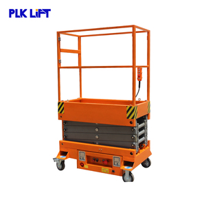 Penjualan Langsung Pabrik 3m 3.9m 4.8m Mini Semi Electric <span class=keywords><strong>Scissor</strong></span> Lifter Human <span class=keywords><strong>Lift</strong></span> - Product Image 3
