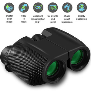 High Powered 10 × 25 Binoculars、Compact Folding Binoculars、Weak Light Clear Bird Watching、Lightweight Waterproof Kids Telescopes