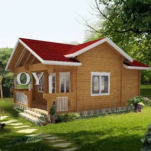 منزل خشبي جاهز منزل فيلا صغير خشبي SPF الروسية الصنوبر منخفضة التكلفة رخيصة الثمن نمط جيد