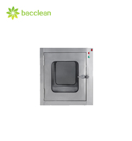 Boîte de passage statique en acier inoxydable à porte unique avec interverrouillage électronique et transfert traversant la fenêtre, pour laboratoire