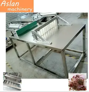 soap base cut into block machine / toilet soap bar cutter stripper machine / plant use soap base cutter