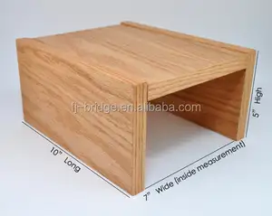 Silla de bambú Caddy, bandeja de madera, reposabrazos, sofá, mesa, brazo