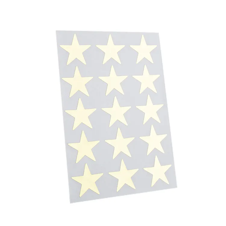 White Star Shape Paper Sticker Labels Packaging Seals Crafts Wedding Tag