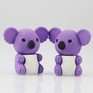 Fournitures éducatives mignonnes 3D ours koala en <span class=keywords><strong>forme</strong></span> d'animal ensemble <span class=keywords><strong>gomme</strong></span> pour enfants - Product Image 6