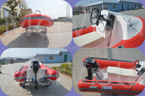 Motore CE 3 persone rosso Jetski gonfiabile barca per la vendita USA - Product Image 4