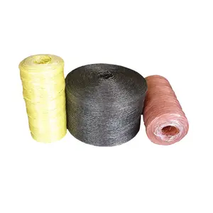 Pertanian Twine PP Splitfilm Benang dengan Warna Yang Berbeda 1 Mm Polypropylene Monofilament Rope Pp Baler Twine