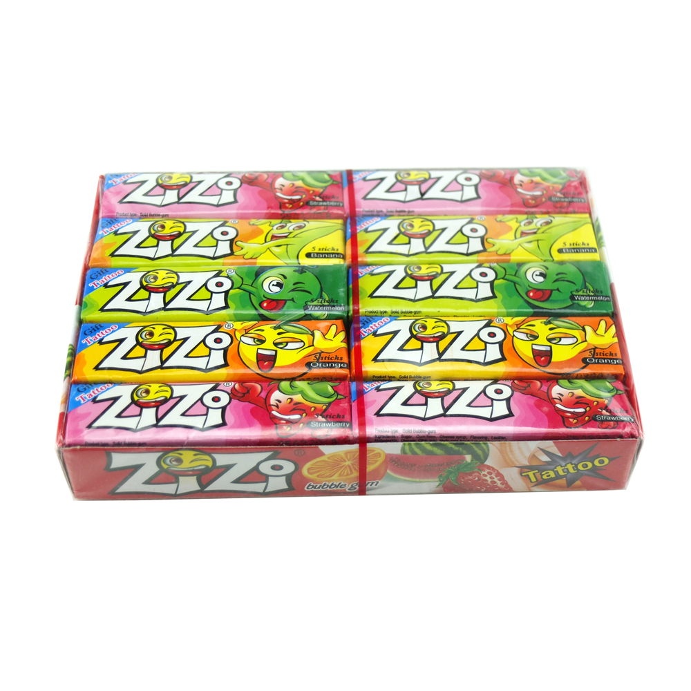 Упаковка в коробку, бренд zizi, свежая дыхающая жвачка для татуировки с фруктовым вкусом