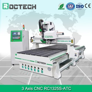 Roctech vente chaude meubles faisant la machine cnc routeur RC1325S-ATC pour le <span class=keywords><strong>bois</strong></span> de coupe <span class=keywords><strong>et</strong></span> <span class=keywords><strong>gravure</strong></span> - Product Image 1
