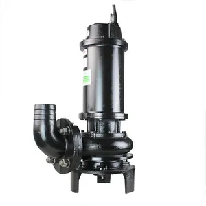 Jianeng factory patented copper coil large flow cutting sewage pump sludge pump for pond cutting cast iron sewage 5hp pump