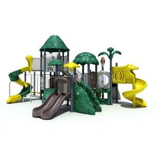 KAIQI 2024 Best Quality LLDPE Plastic Professional Jungle Series Outdoor Children's Playground CE approved With Slide&Climber