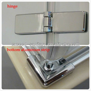 Diseño de marco de aluminio puertas correderas de <span class=keywords><strong>doble</strong></span> de carril abierto inferior <span class=keywords><strong>Puerta</strong></span> de ducha <span class=keywords><strong>puerta</strong></span> - Product Image 5