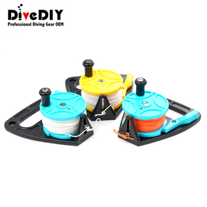 Bobine <span class=keywords><strong>de</strong></span> plongée technique pour grotte <span class=keywords><strong>de</strong></span> navire, résistante aux UV, 270 pieds, ligne <span class=keywords><strong>de</strong></span> descente blanche/orange, accessoires <span class=keywords><strong>de</strong></span> blocage pour le pouce/le doigt - Product Image 6