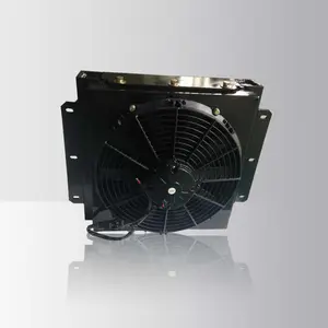 12v / 24v DC hydraulic oil cooler with fan heat exchanger