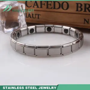 Korea Popular Design Elastic Stainless Steel Health Germanium Bracelet