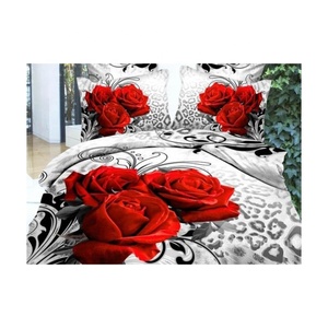 3D Art Rose Bed ชุด King ชุดเครื่องนอนผ้านวม - Product Image 1