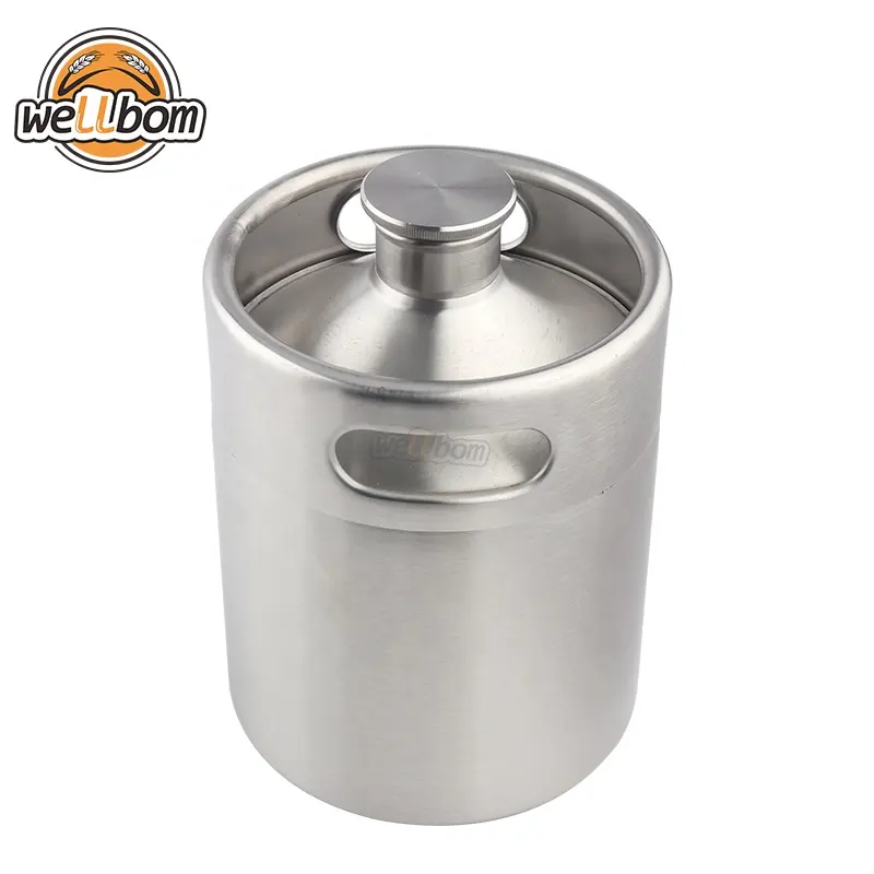 Cấp Thực Phẩm 2L 3.6L 4L 5L 10L Thép Không Gỉ 304 Mỏng Barril De Cerveza Bia Keg Với Miễn Phí Biểu Tượng Tùy Chỉnh