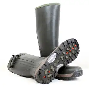 En sıcak ve en çok satan su geçirmez Wellies erkek neopren lastik çizmeler açık