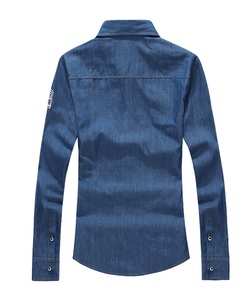 Nouvelle <span class=keywords><strong>chemise</strong></span> à manches longues pour <span class=keywords><strong>homme</strong></span>, style automne, <span class=keywords><strong>chemise</strong></span> slim de cow-boy - Product Image 4
