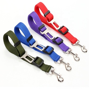Ceinture de siège de voiture réglable pour <span class=keywords><strong>chien</strong></span>, 1 pièce, fils de sécurité en Nylon, pour véhicule - Product Image 1