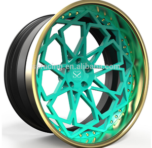 Kunden spezifische A6061-T6 legierung 3-pc geschmiedet JWL VIA Aluminium 22 Zoll Replik Pkw-Räder - Product Image 3