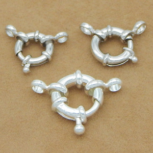 10MM 12MM 15MMスプリングリングロブスタークラスプ925スターリングシルバークラスプ - Product Image 2