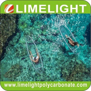 <strong>Double</strong> Seats and Paddles Transparent Canoe <strong>clear</strong> <strong>Kayak</strong> Crystal Canoe Rowing Boat Polycarbonate <strong>Kayak</strong> - Product Image 4