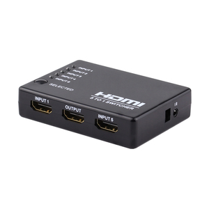 Fábrica bajo precio inteligente 5x1 switch <span class=keywords><strong>HDMI</strong></span> con control remoto ir y adaptador de <span class=keywords><strong>CA</strong></span> soporta 3D - Product Image 1