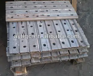 Railway fish plate for rail part