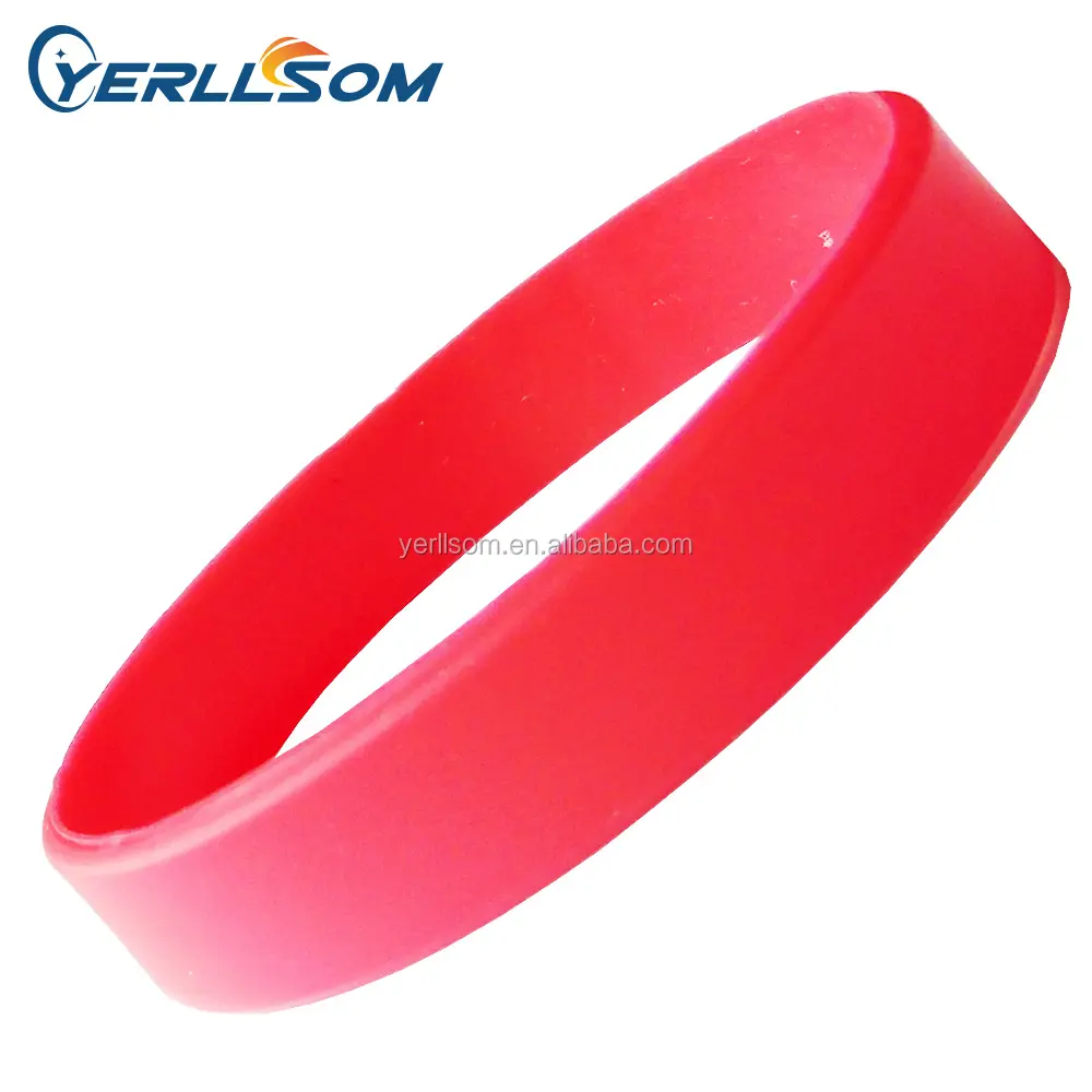 Hot Jual Disesuaikan pantone warna gelang silikon untuk hadiah Promosi YZ003