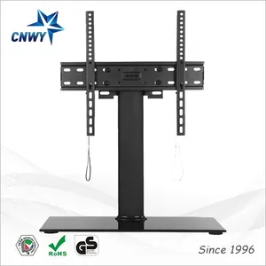 desktop tv stand with 10mm thickness tempered glass